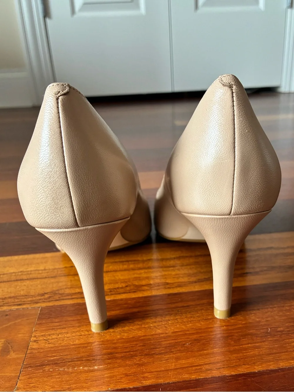 Never Been Worn! Cole Haan Nude Pointed-Toe Leather Pumps 3” Heel
